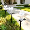 Decorative Pathway Lighting Solar Angel Garden Light, LED Yard Stake Waterproof Stakes Memorial Lamp for Cemetery Graveyard Patio Lawn Decor