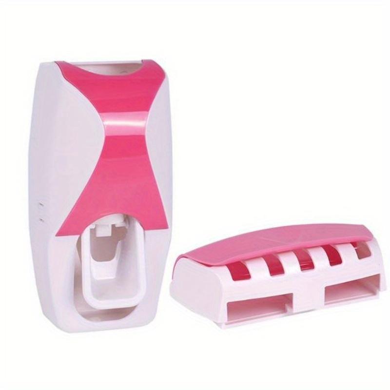 Automatic Toothpaste Squeezer Electric Toothbrush Holder Self Adhesive Toothpaste Dispenser Set for Family Bathroom Use.