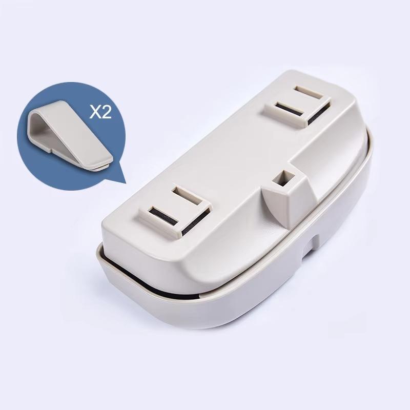 Scatola Multifunzione per Occhiali da Auto Portatile Porta Occhiali da Sole per Auto Porta Occhiali da Guida per Auto Custodia per Occhiali con Interruttore a Pressione Parasole