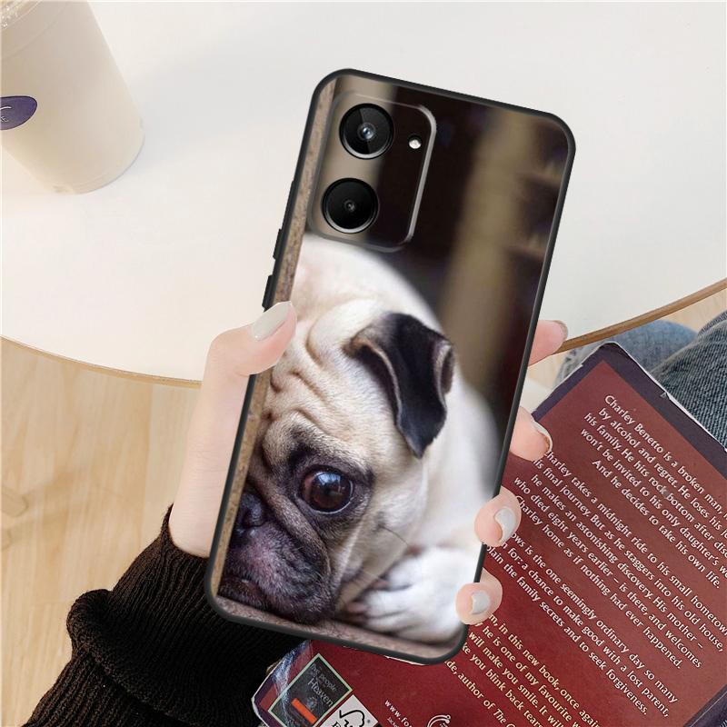 Pug Dog French Bulldog Case For Realme GT Neo 5 3 2 3T 8 9 10 Pro Plus C33 C35 C31 C30 C11 C15 C25 C21Y C55 Cover