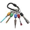 Hex Shank Keychain Socket Set with Carabiner and Extension Rod