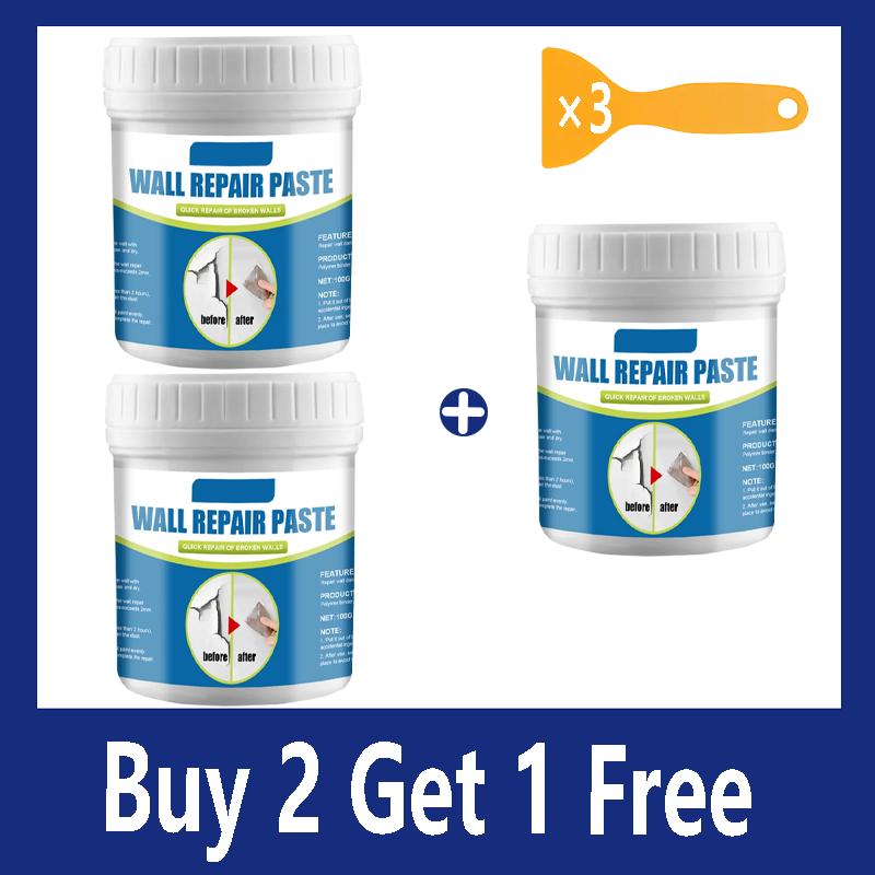 100g Multipurpose Ceramic Repair Agent Strong Adhesion Professional Adhesive Repair Agent with Scraper for Bathroom Wall Floor