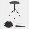 Detachable Camping Table with Tripod Storage Bag Heavy Duty Lightweight Aluminum Alloy Outdoor Picnic Portable Round Dining Table