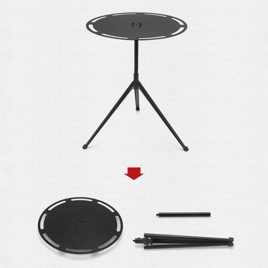 Detachable Camping Table with Tripod Storage Bag Heavy Duty Lightweight Aluminum Alloy Outdoor Picnic Portable Round Dining Table