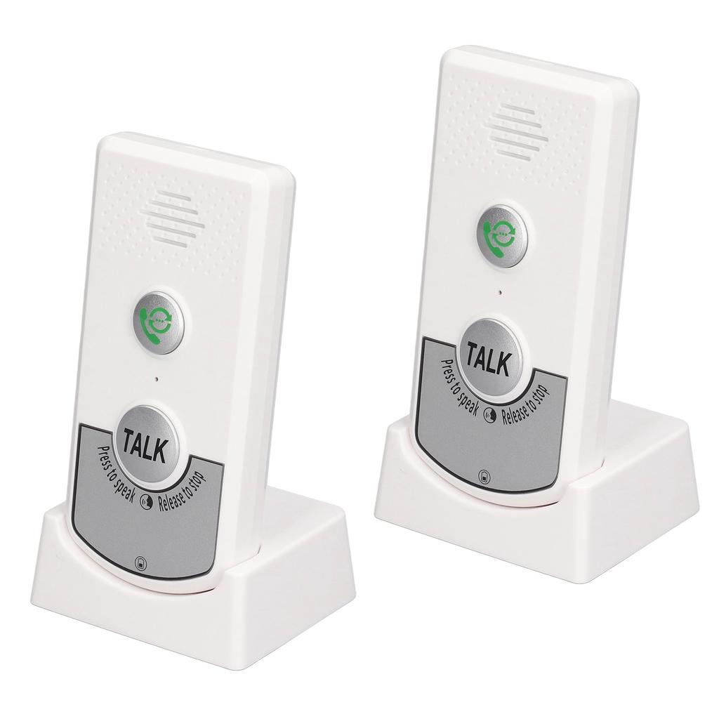 Wireless Voice Intercom Home Smart 2 Way Talk Doorbell for Elderly Caregivers and Disabled People