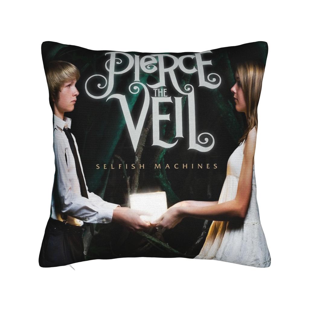Home Decoration Punk Pierce the Veil Band Selfish Machines Pillowcase Accessories Metal Rock  Pillow Cover Square Multi Size