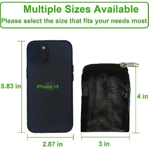 10 Pcs 3" X 4" Aquarium Filter Media Bags Small, Mini Fish Tank Media Mesh Filter Bags for Activated Carbon, Ceramic Media Rings, Mesh Reble Bags