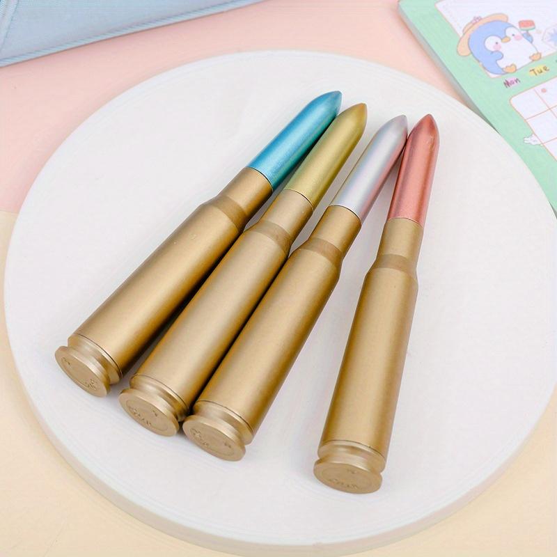 10pcs 0.5mm Creative Simulation Big Bullet Neutral Pen Weapon Gift Pen Neutral Pen Black Water Pen Stationery