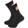 Women's LONG COTTON Socks Black Comfortable KRYSTJAN 36-40