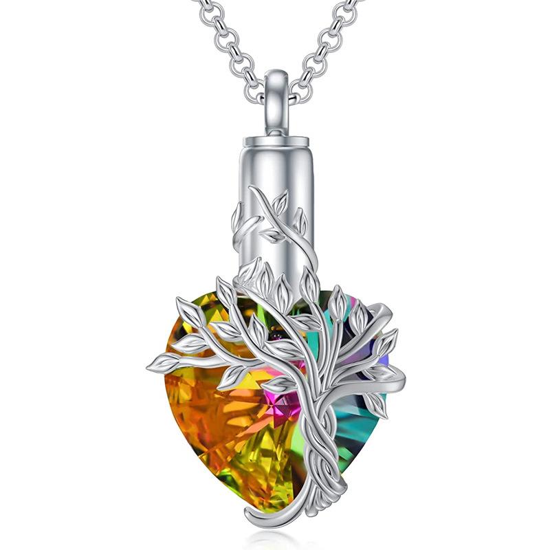Herzbaum Halskette Gedenkschmuck Geschenke für Frauen Mädchen