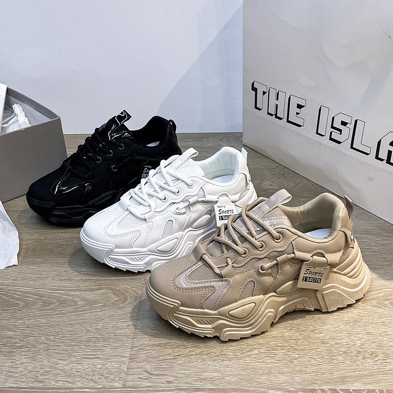 ins dad shoes women's spring and autumn new versatile breathable mesh platform casual sports shoes