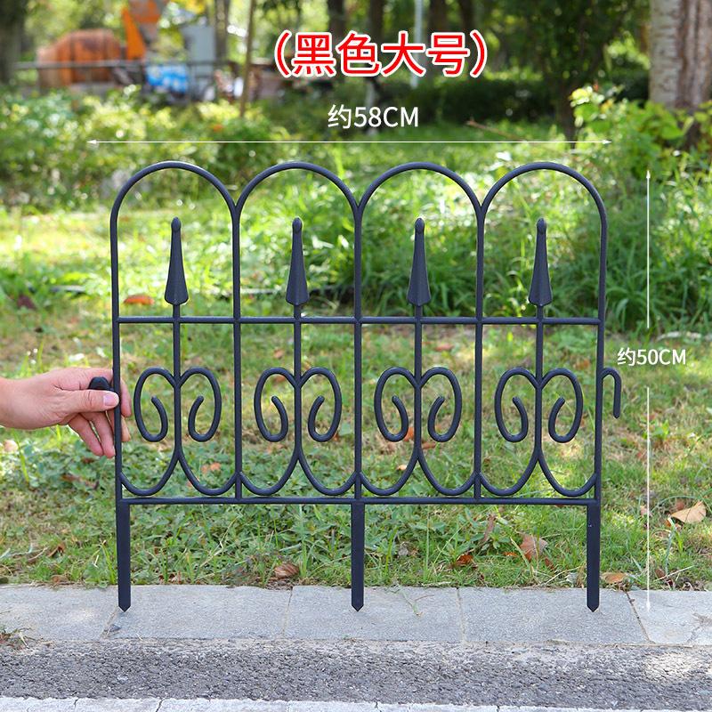 2 stk Gjerdebarriere Dyresikker Landskap Dekorativ Rustsikker Hjem Gårdsplass Dekor Bøybar Ornamental Rullemønsterdesign