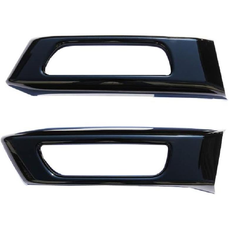 LLKUANG Black Front Fog Light Cover Trim Compatible with Land Rover Range Rover Sport 2014-2017 (Black)