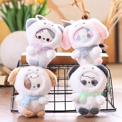 1 Piece Kawaii Cartoon Cute Plush Snowman Doll Bag Pendant Toy Keychain Charm Backpack Decoration Birthday Gifts
