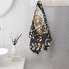 Wooden Wonderland Barn Owl Collag Soft Face Towel Quick Dry Pool Bath Cotton Towels Absorbent Quick