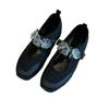Fashion Ballet Sport Style Flat Bottom Mary Jane Shoes One Strap Polyurethane Insole Rubber Outsole Adult Casual Shoes