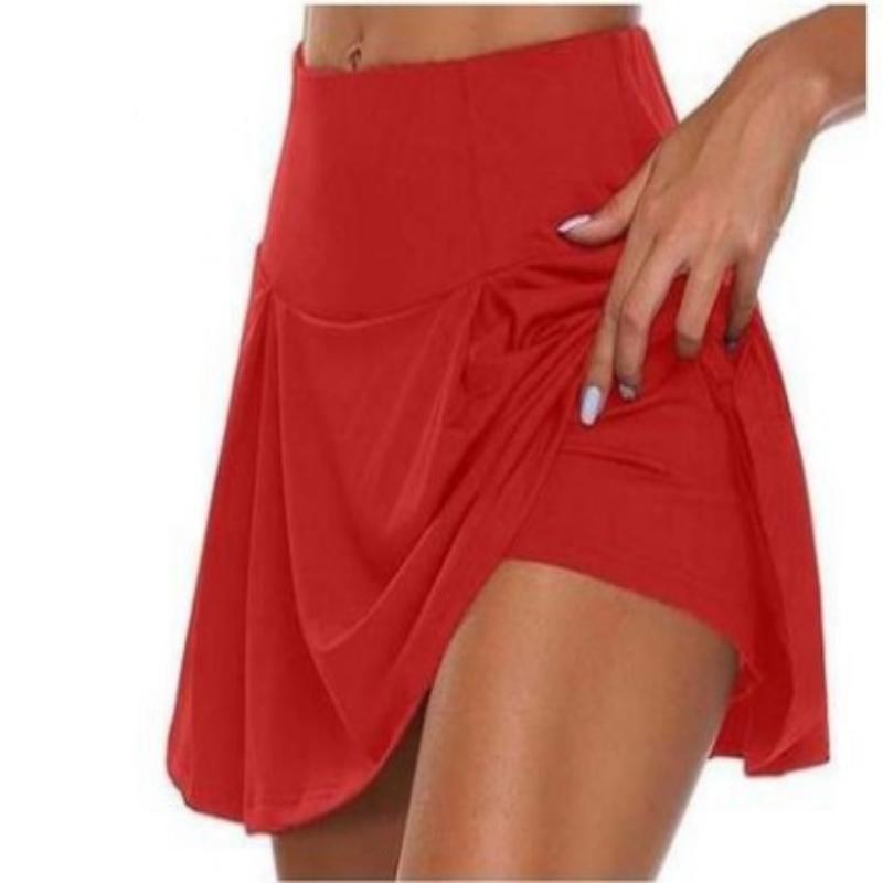 2023 Basic Summer Women's Pure Color Two-piece Fake Shorts Leggings Available In 13 Colors