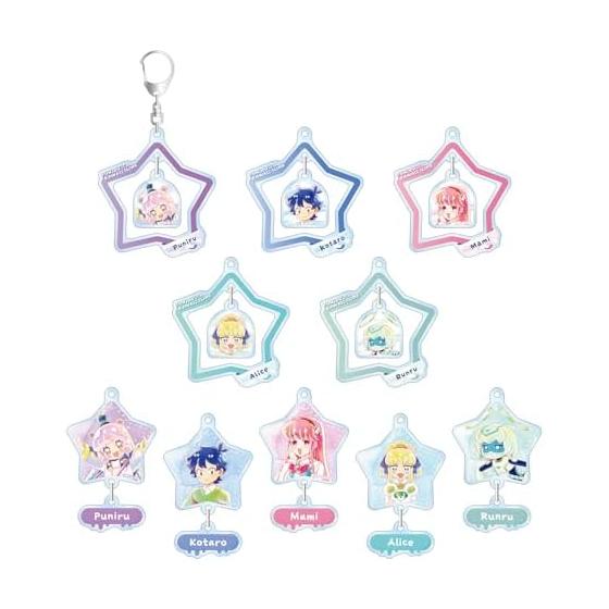 TV Anime  Punir Is Cute Slime  Trading Ani Art aqua label Yurayura Acrylic Keychains - Box of 10