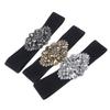 Meimeier Crystal rhinestone waist cincher with elastic wide waistband for dresses - formal dress decoration elastic belt
