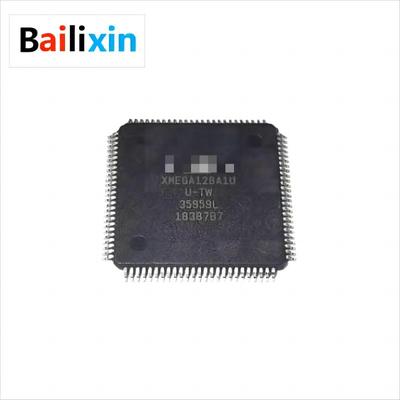 10 יחידות ATXMEGA128A1U-AU מיקרו-בקר MCU 8 ביט, 32MHz, 128kB פלאש (TQFP-100).