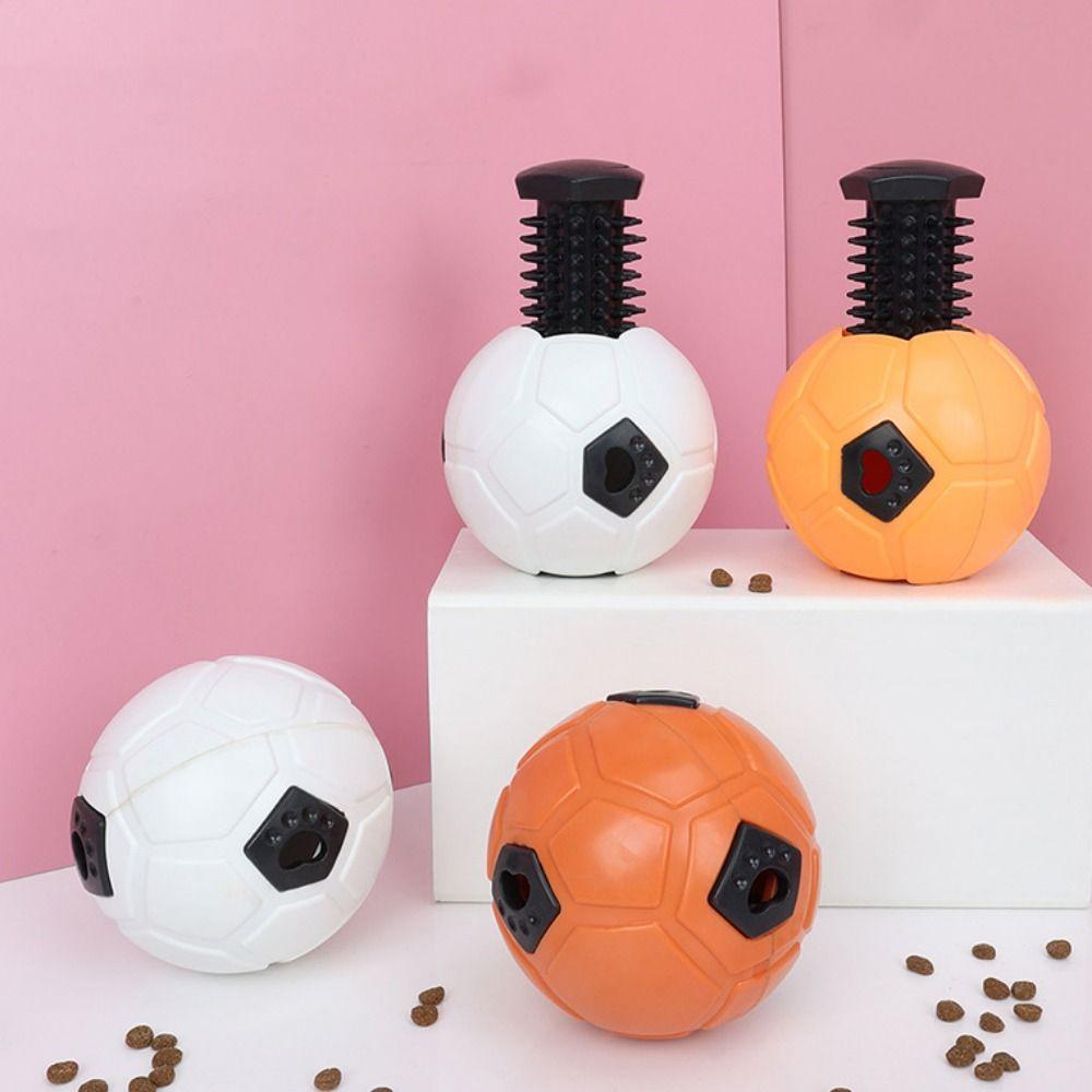 

Soft Dogs Football Leakage Toy Telescopic Dog Chew Toys Pet Interact Football Toys Cleaning Teeth