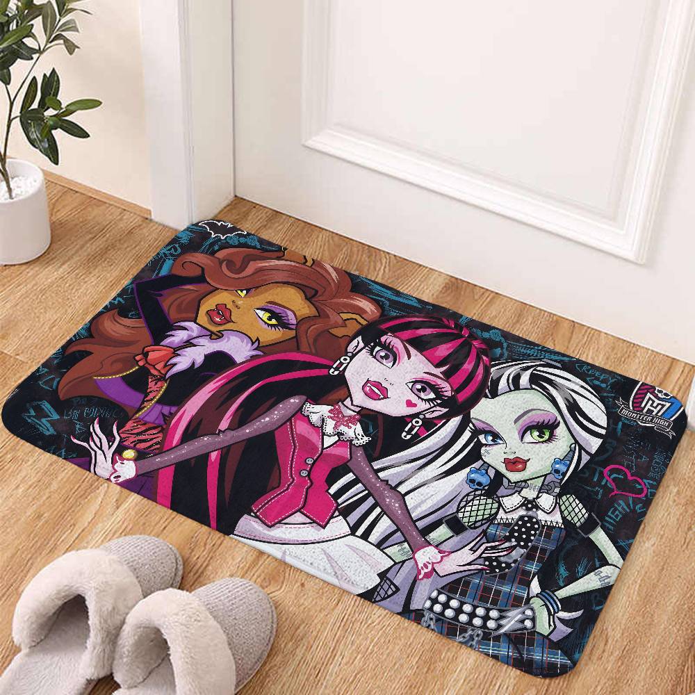 Anime-E-MonsterS Floor Mats Home Laundry Rug Carpet For Living Room Decor Lounge Area Anti-slip Foot Mat Entrance Doormat