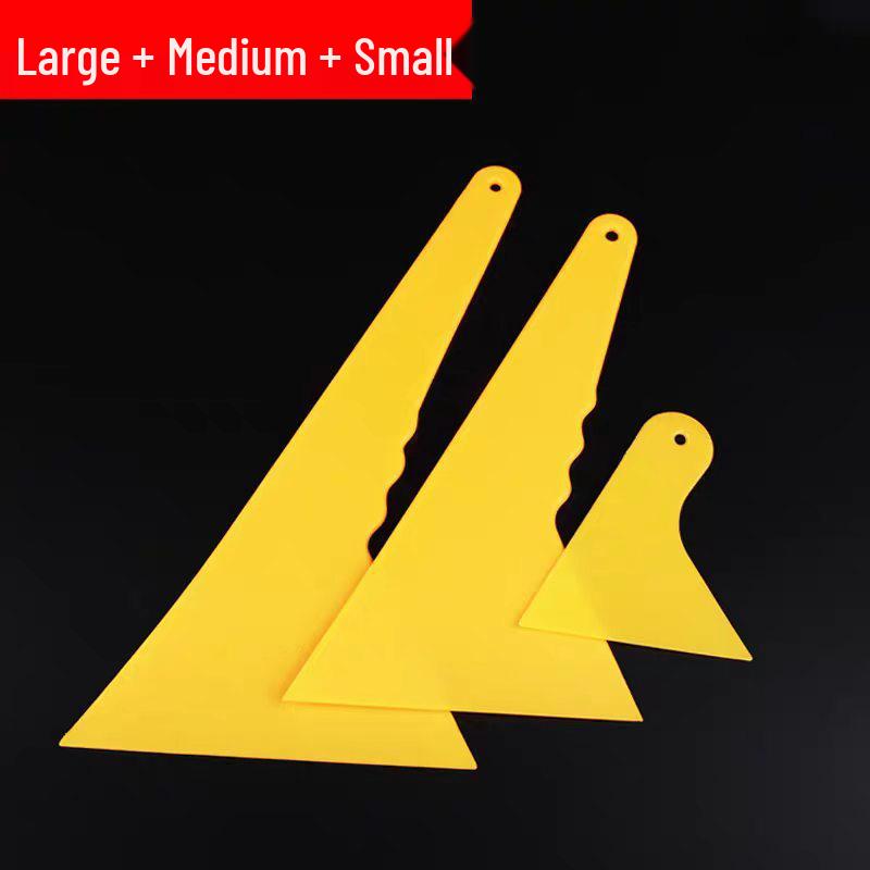 High-Temperature Resistant Multi-Functional Triangular Squeegee for Car Film, Glass, Wallpaper, and Putty Applications