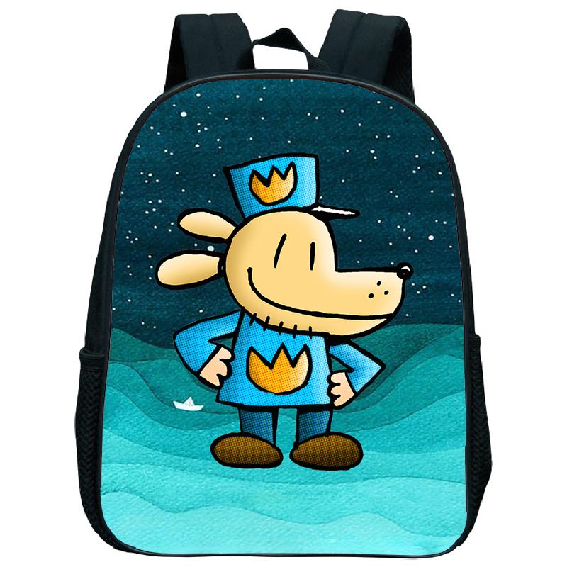 Dog Man Kindergartenrucksack 12 Zoll Dogman Kinder Junge Mädchen Kindergartentasche Kleinkind Zurück zur Schule Geburtstagsgeschenk