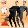 Langsha Men's Pure Cotton Antibacterial Thermal Underwear Set
