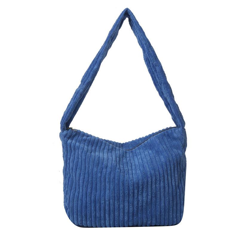 Large Capacity Street Fashion Commuter Shoulder Crossbody Bag For Women 2023 Winter New Simple Plaid Tote Bag