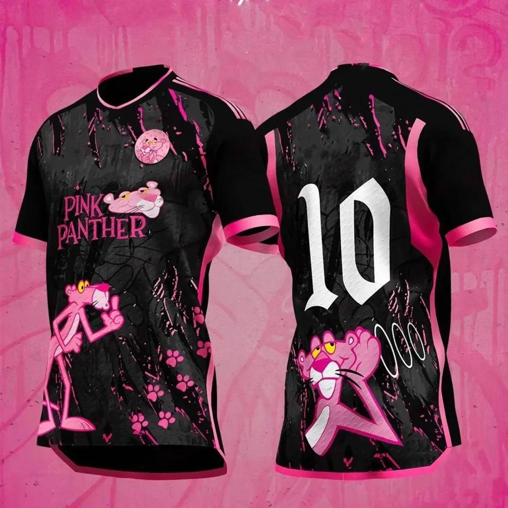The New Arriavl The Pink Panthers Summer Football Special Commemorative Edition Design Edition Men Kids Jersey Women T-shirt Top