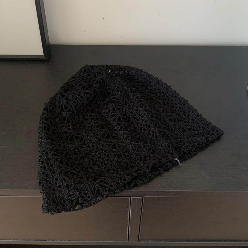 Cold Hat, Lightweight, Autumn, Breathable Toe Cap, Women's Spring and Summer, Hollow Design, Hand Hook, Big Head Circumference, Pile Cap