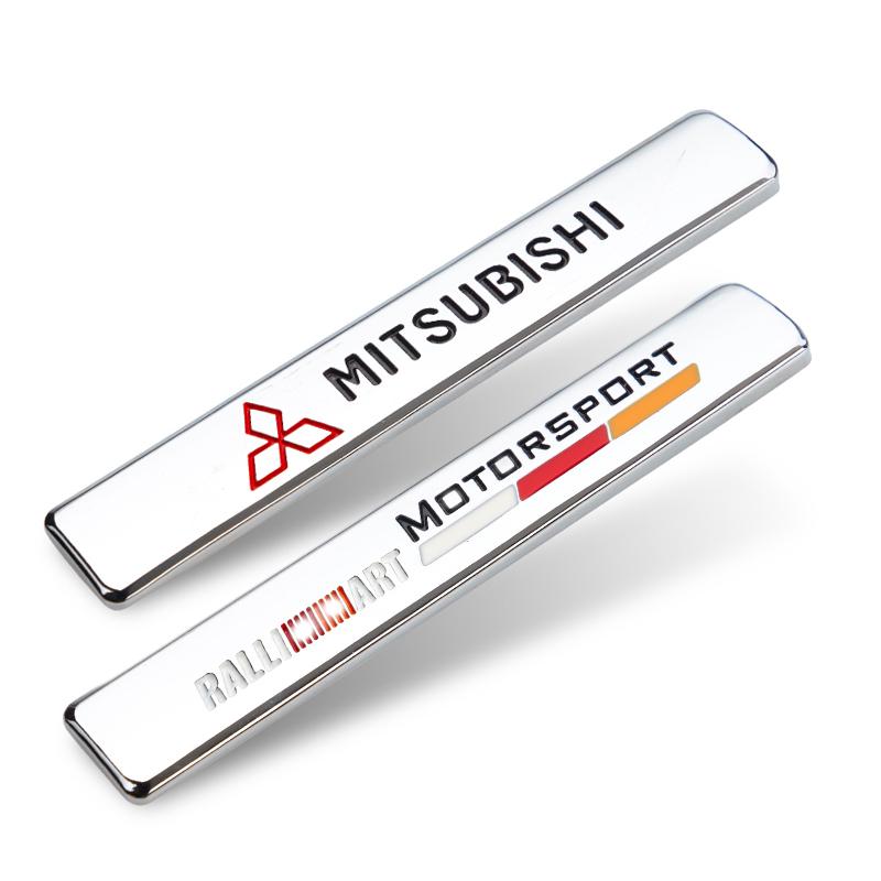 3D Metal Car Stickers Sport Emblem Decoration Accessories For Mitsubishi ASX Lancer Evo L200 Pajero Sport Attrage Xpander Mirage