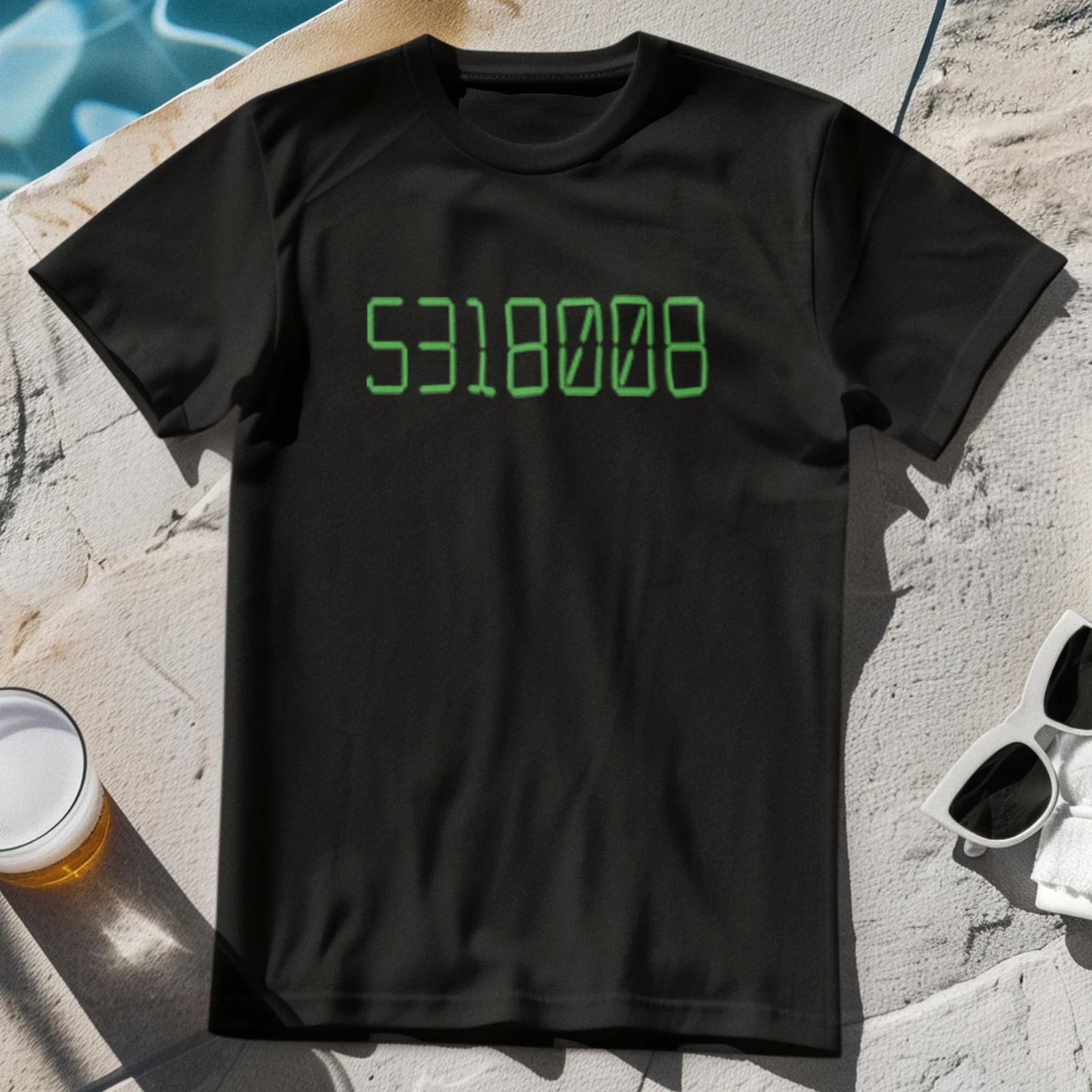 5138008 (Boobies) Upside Down Calculator T-Shirt (school boy humor funny rude) XL