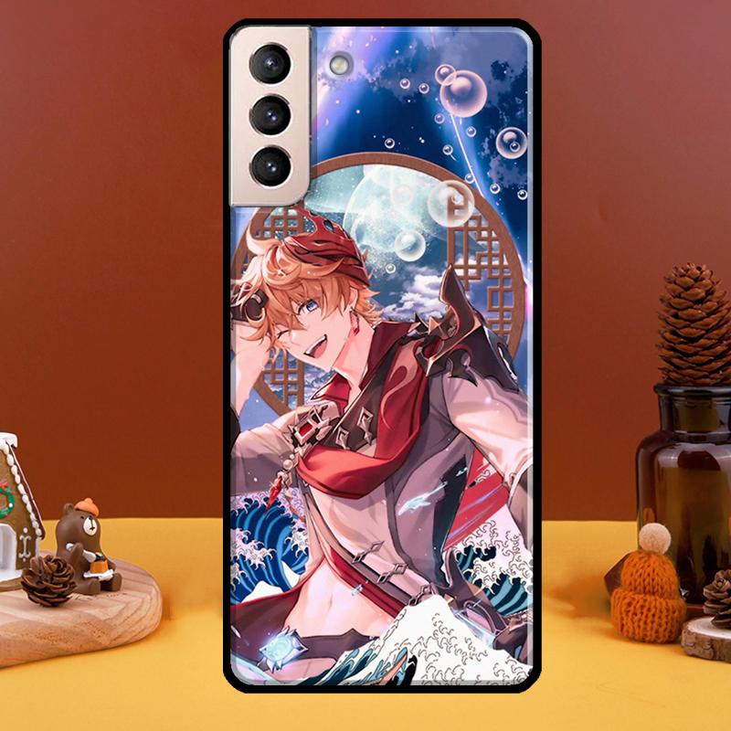 Tartaglia Genshin Impact Phone Case For Samsung Galaxy S21 S22 Ultra Note 20 S8 S9 S10 Note 10 Plus S20 FE Fundas