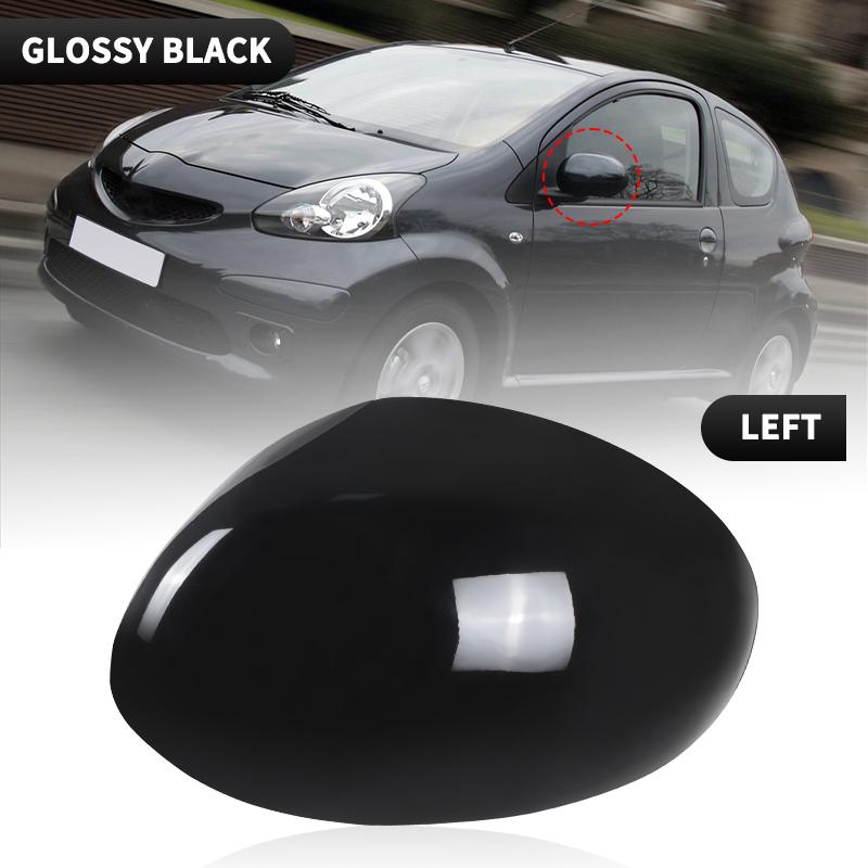 

Left Right Rearview Mirror Cap Door Side Mirror Cover Shell For Toyota AYGO 107CC Citroen C1 2006 2007 2008 2009 2010 2011-2014 1pc Left