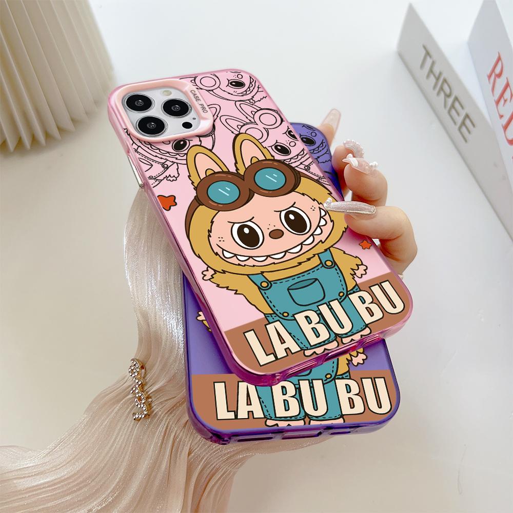 Custodia rigida antiurto anticaduta con motivo dipinto, argento colorato, bifacciale, per telefono OnePlus OPPO Reno Realme