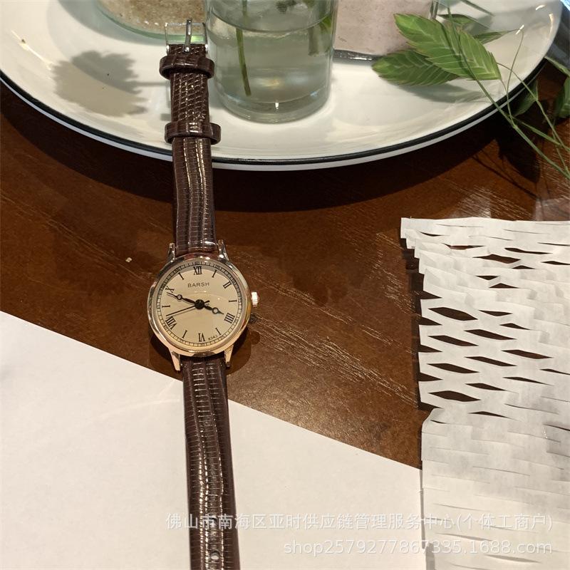 Retro Small Dial Simple Belt Watch Female Student Roman Korean Women S Watch