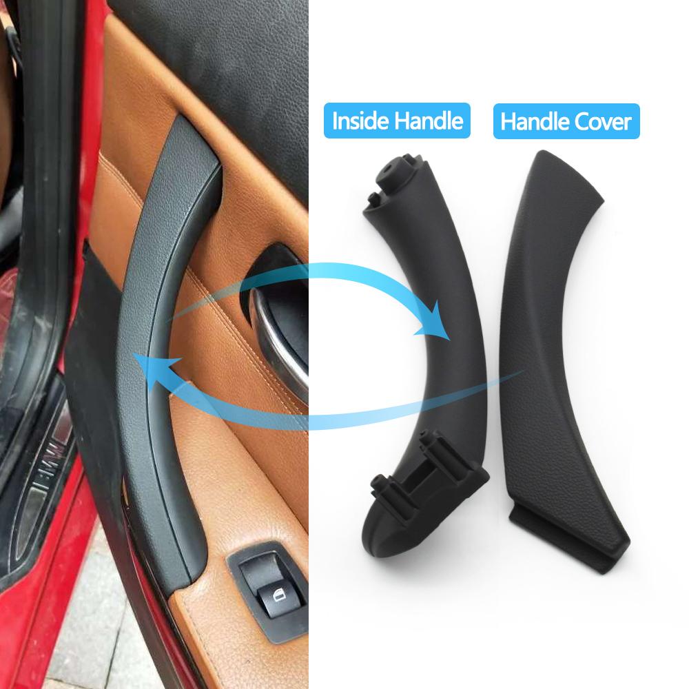 Beige Black Interior Passenger Door Pull Handle Cover Trim For BMW 3 Series E90 E91 E92 316i 318i 320i 325i 328i 2004-2012