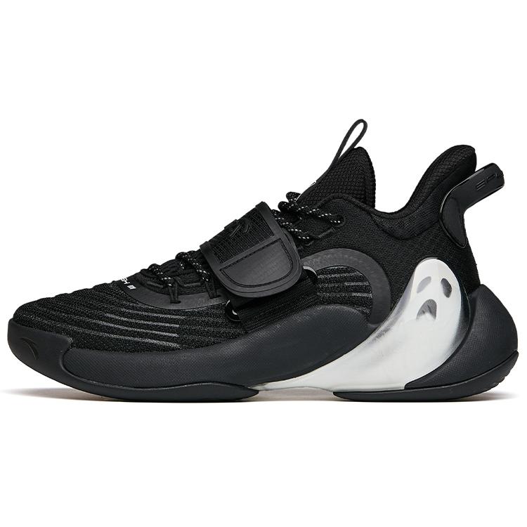 

Новые износостойкие нескользящие кроссовки для баскетбола средней высоты Anta Water Flower 3, мужские, черно-белые 112121604S-8 42.5