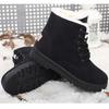 Botas de Mujer estilo coreano Botas de Mujer para invierno 2023 Botas de nieve tobillo zapatos de invierno Botas de piel de Mujer Botas cortas de tacón bajo