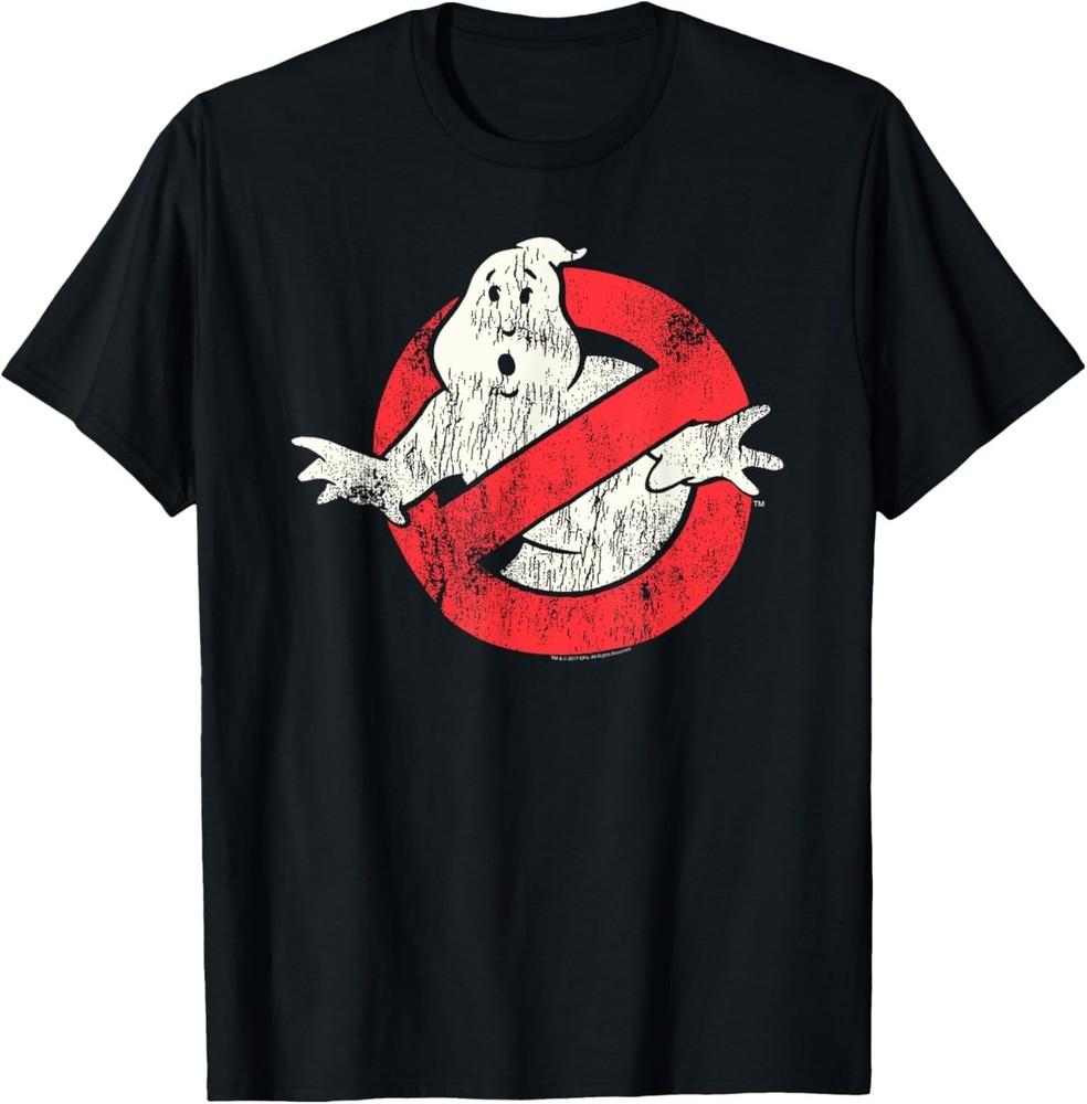 

Ghostbusters Vintage Distressed No Ghost Logo Retro Movie T-Shirt 4XL