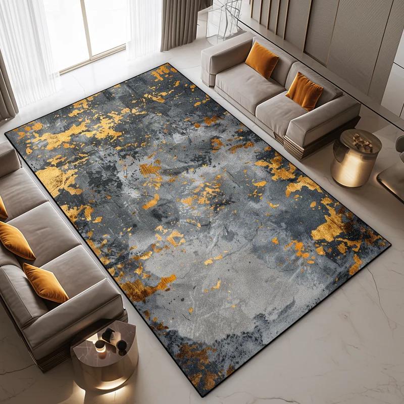 Nordic Ink Splash Abstract Carpets Living Room Large Area Home Decoration Bedroom Rugs Non-slip Coffee Tables Balcony Foor Mats
