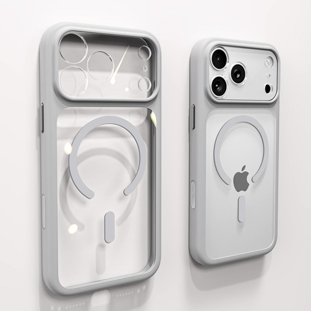 

Magnetic Wireless Charging Case For iPhone 17 16 Pro Max For Magsafe Clear Acrylic Back Soft Bumper Cases for iphone 17 16 Pro iPhone17 Pro