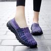 New Versatile Handwoven Woven Shoes Large Size Casual Shoes Flat-bottomed Feet Lazy Shoes Travel Tide