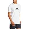 adidas Logo Round Neck Casual Pullover Short Sleeve T-Shirt Men Tops White IS2408