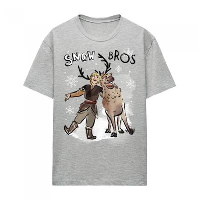 Womens/Ladies Snow Bros Sven & Kristoff Heather T-Shirt