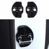 Gloss Black Door Buckle Protection Cover Trim 2PCS For Tesla Model X 2016-