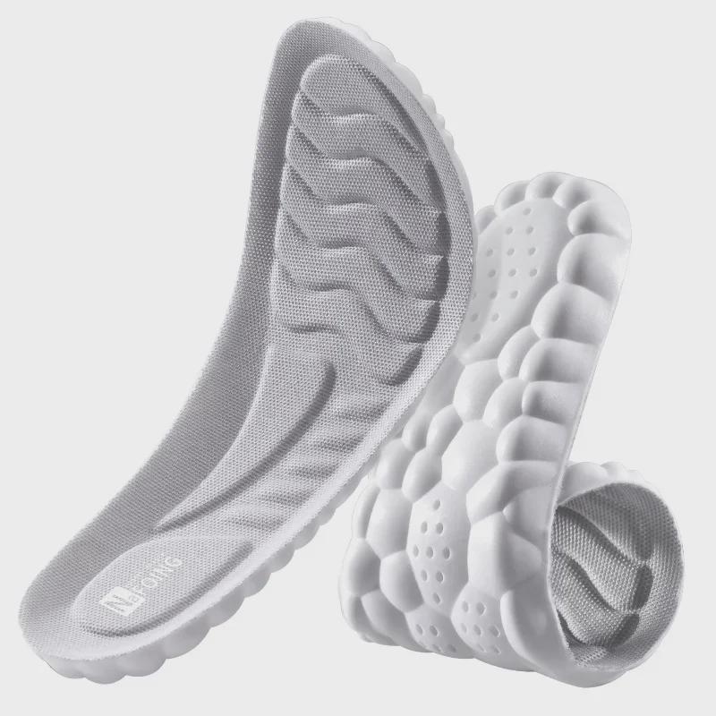 4D Cloud Comfort Breathable Men's Sports Insoles - Sweat-Absorbing and Thickened for Soft Step