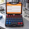 52 Pieces Nut and Bolt Thread Checker Color-Coded for Workshops, Mechanics